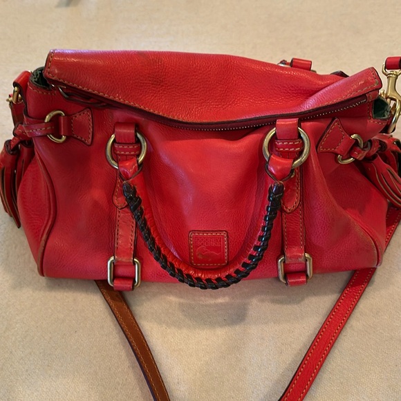 Dooney & Bourke Handbags - Dooney & Bourke Red Florentine Satchel